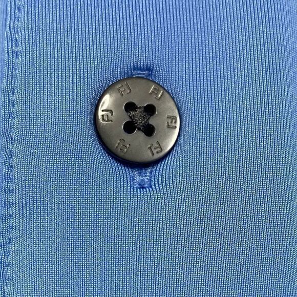 FootJoy Pro dry Lisle Embroidered Golf Polo Shirt Light Blue Medium - Picture 4 of 8